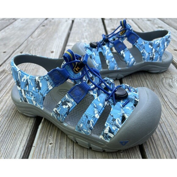KEEN Other - KEEN Youth Kid's 3 Rubber Sport Sandals - Blue Camo